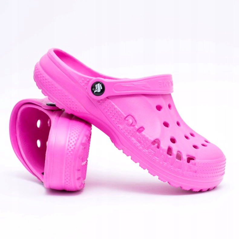 Flameshoes Chinelos femininos rosa claro crocs Eva 3