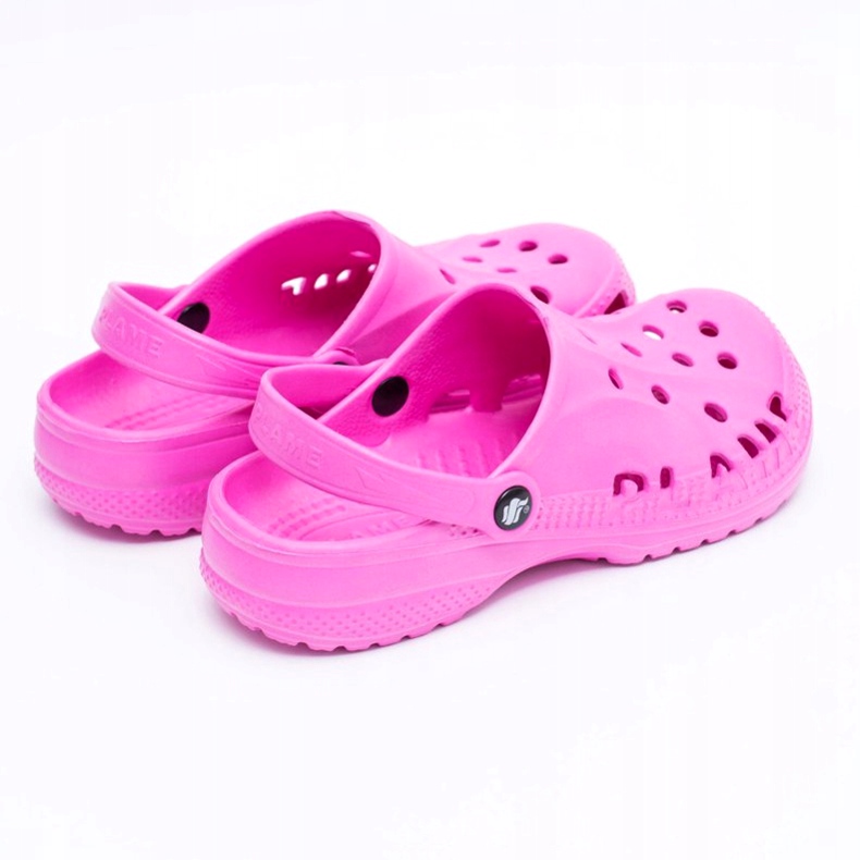 Flameshoes Chinelos femininos rosa claro crocs Eva 2
