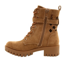 M.Daszyński Bolsas de abertura amarrada Daszyński MR1813-33A bege 1