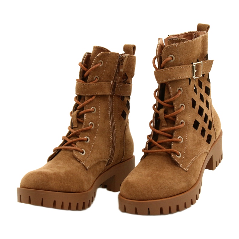 M.Daszyński Bolsas de abertura amarrada Daszyński MR1813-33A bege 2