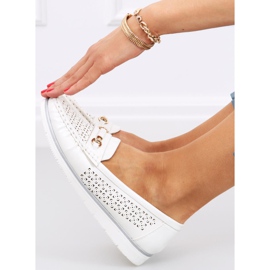 Mocassins de mulher Senda White branco 2