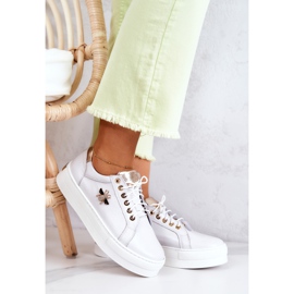 FILIPCZYK Sapatos esportivos de couro em uma plataforma branca Bellisia branco 1