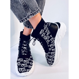 Helti Botins de meia preta preto 1