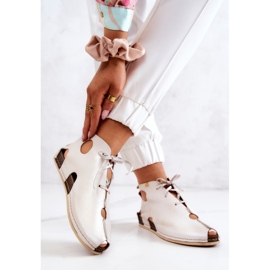 Botas de couro claro Maciejka 03426-25 bege claro 2