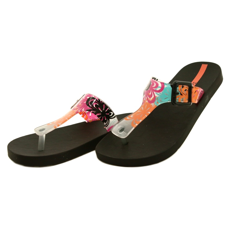 Ipanema 26721 26208 Chinelos femininos lazer preto azul laranja rosa 2