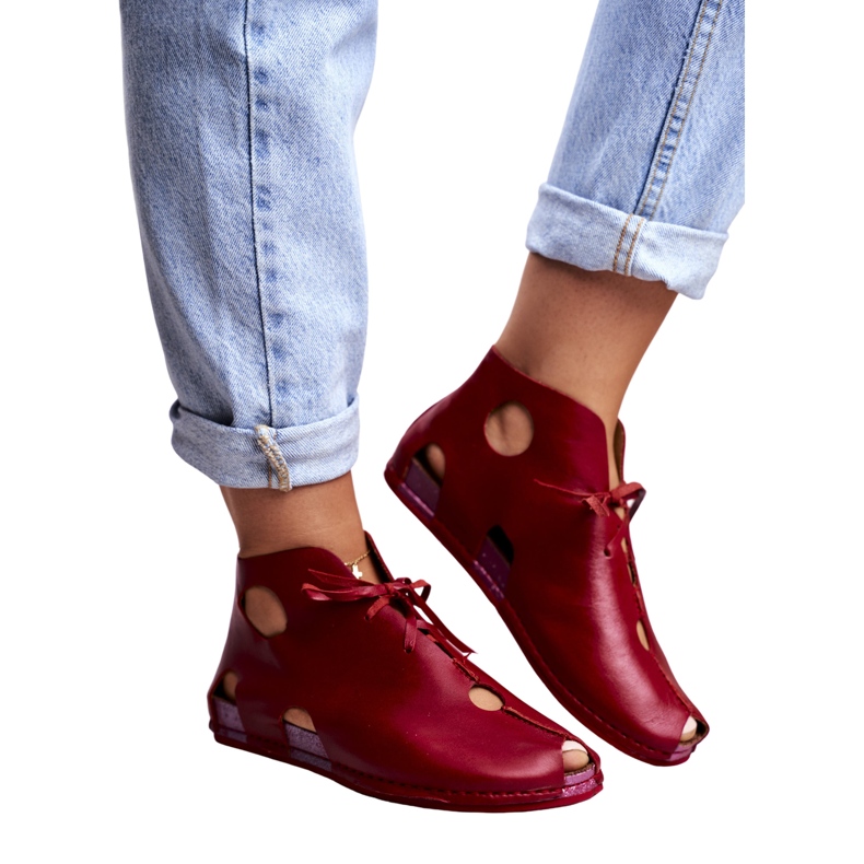 Brogues Maciejka Vermelho Feminino 03426-08 5