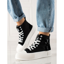 G2G/Good To Great Tênis de cano alto da moda preto 1