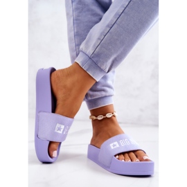 Chinelos de borracha Big Star JJ274A265 Violeta tolet 2