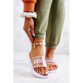 Chinelos femininos Big Star JJ274642 Branco 1