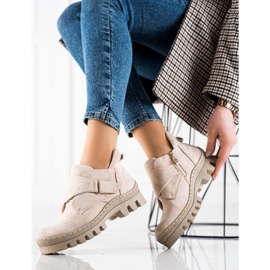 S. BARSKI Bota de Velcro S.BARSKI bege 1