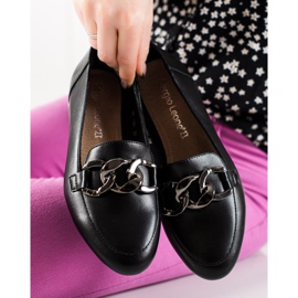 Mocassins elegantes Sergio Leone preto 1
