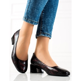 Sapatos casuais Sergio Leone preto vermelho 1