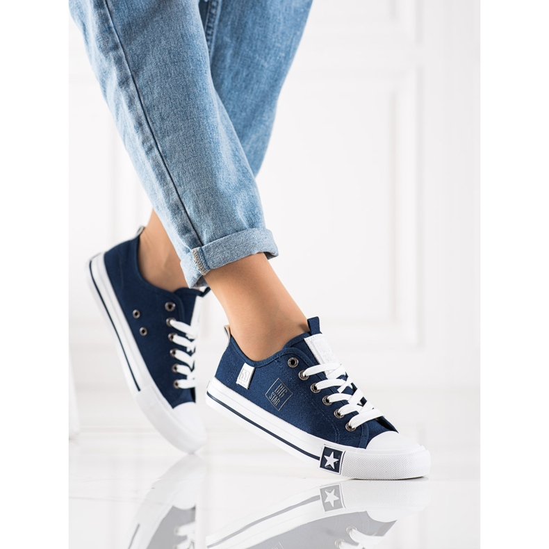 Tênis feminino Big Star JJ274256 azul marinho azul 2