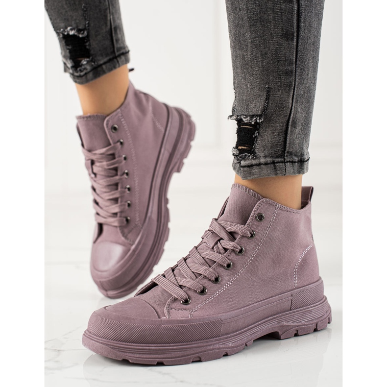 Forever Folie Tênis violeta na plataforma roxo 1
