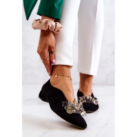 PA2 Sapatos de camurça elegantes com decoração preta McQueen preto 1