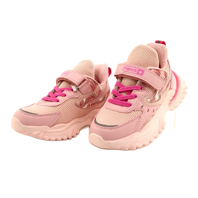 Calçados Esportivos com Velcro NEWS 22DZ32-4931 Rosa 2