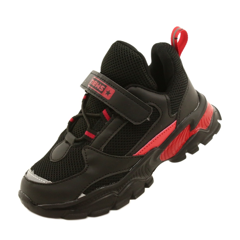 Sports Boys 'Velcro News 22dz32-4932 Czarne-Czerwone preto 4