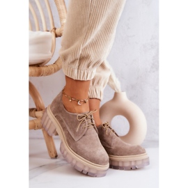 Mocassins de camurça da moda Bege Lauriss 2 Mocassins de camurça da moda Bege Lauriss 2