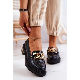 PA2 Mocassins femininos de couro mocassins preto mollie 2