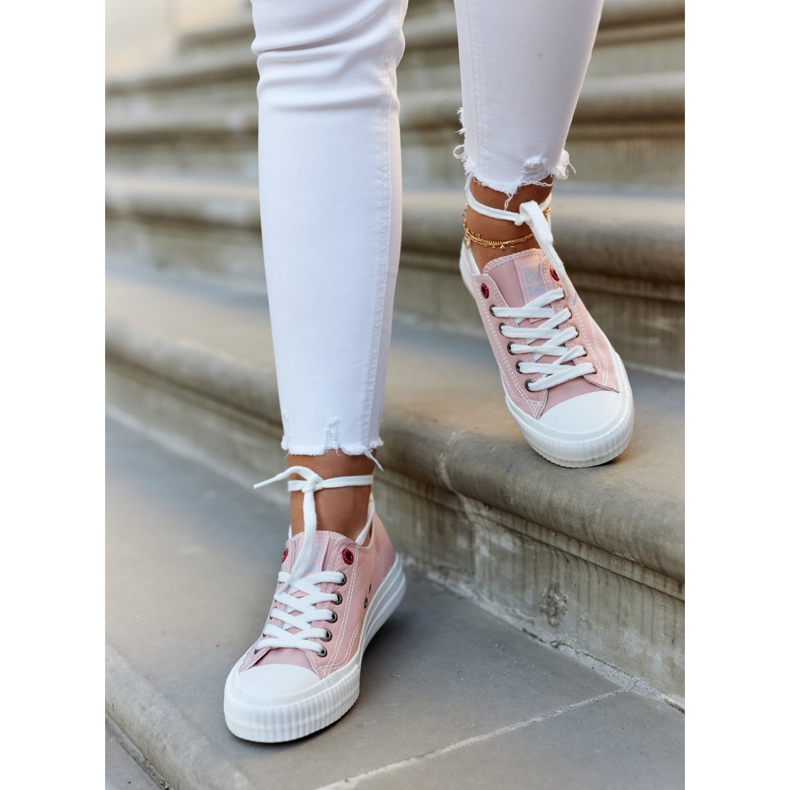 Tênis baixo feminino Big Star JJ274385 Rosa 1