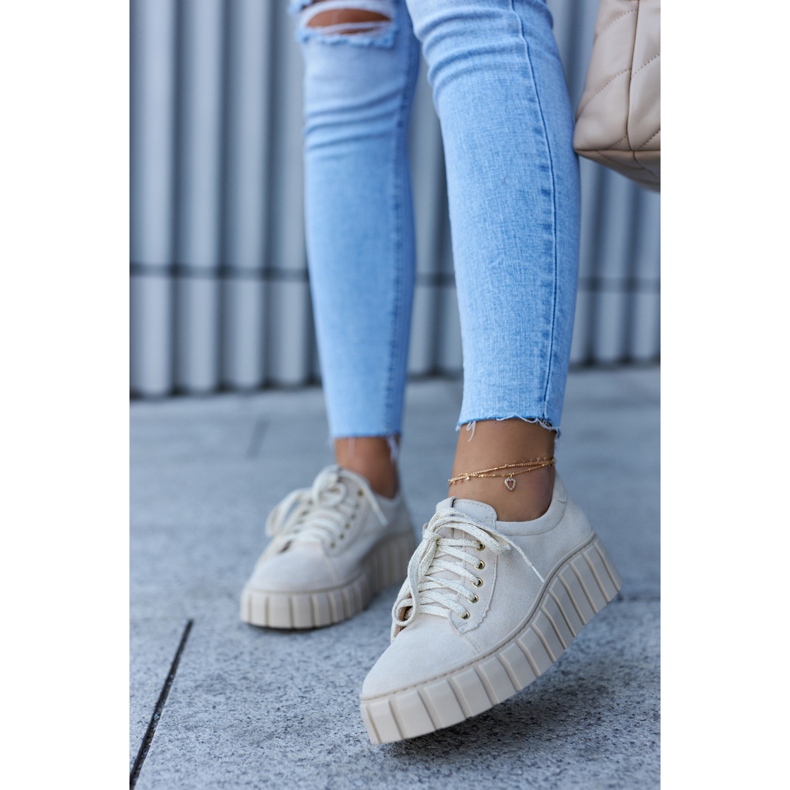 Lewski Shoes Sapatos de camurça Lewski Sapatos 3163 bege claro 1