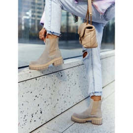 Lemar Botas Femininas de Camurça Cinza Claro Canil 1