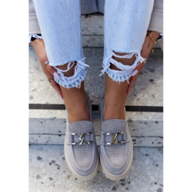 La.Fi Mocassim de camurça da moda cinza claro Rayhan 1