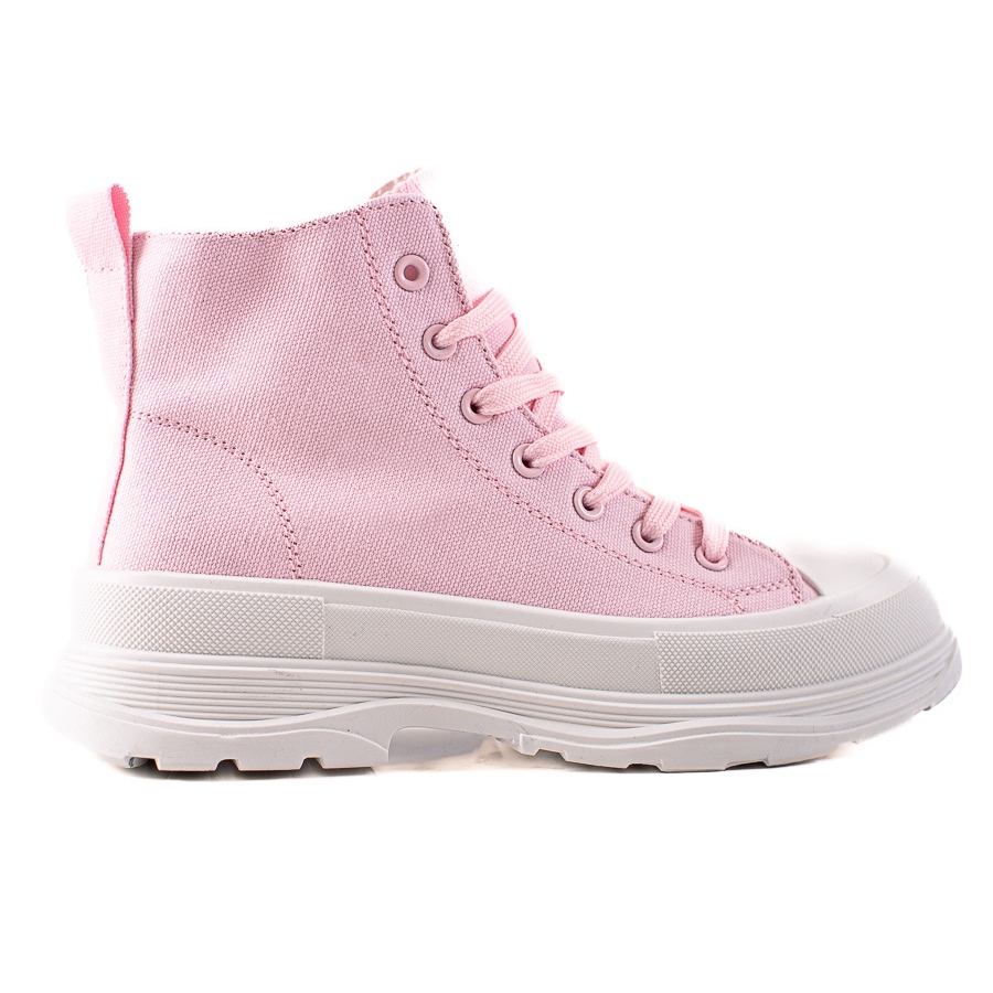 TRENDI Tênis rosa alto - KeeShoes