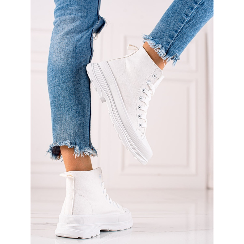 TRENDI Tênis Alto Branco 1