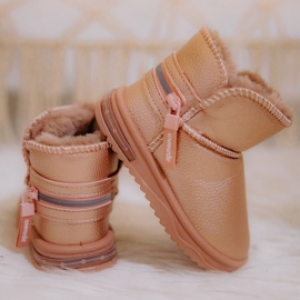 PA1 Botas de neve infantil rosa gelado 2