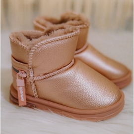 PA1 Botas de neve infantil rosa gelado 1