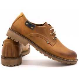 Olivier Sapatos masculinos Botins de couro vermelho de 812 MP marrom laranja 3