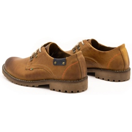 Olivier Sapatos masculinos Botins de couro vermelho de 812 MP marrom laranja 5