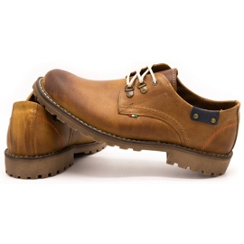 Olivier Sapatos masculinos Botins de couro vermelho de 812 MP castanho laranja 4