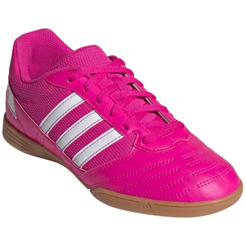 Chuteiras Adidas Super Sala Jr G55911 rosas e roxos 3