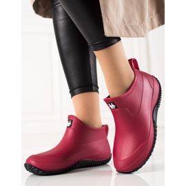 TRENDI Galochas Vermelhas Baixas vermelho 2