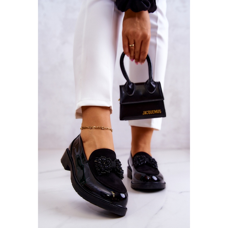 S.Barski Mocassins Lacados Elegantes Mocassins Preto Belize 1