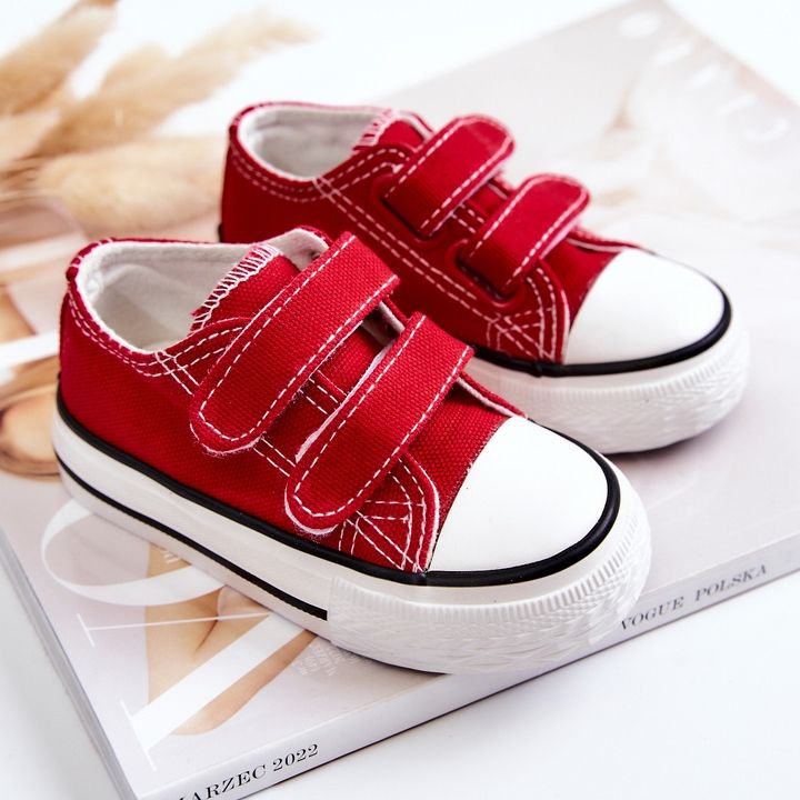 Tênis infantil de velcro vermelho Bernie 2