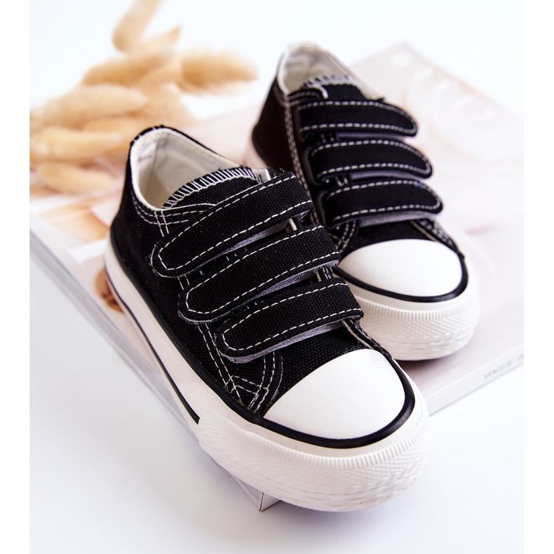 Tênis infantil Bernie de velcro preto 2