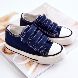 Tênis infantil com velcro azul marinho Bernie 2 Tênis infantil com velcro azul marinho Bernie 2