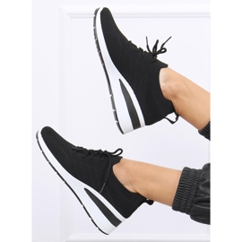 Sapatos de cunha Binita Black preto 1