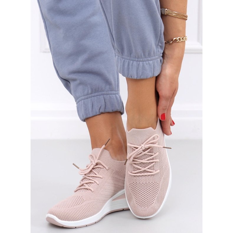 Sapatos de cunha Binita Pink rosa 1