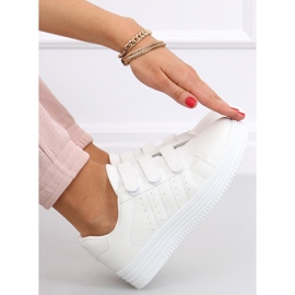Saanvi Blanco Tênis com velcro branco 1
