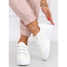 Saanvi Blanco Tênis com velcro branco 2