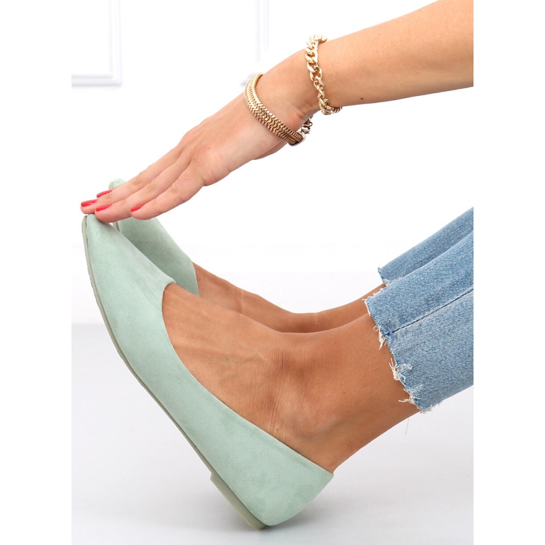 Bailarinas de camurça lisa Pari Green verde 1