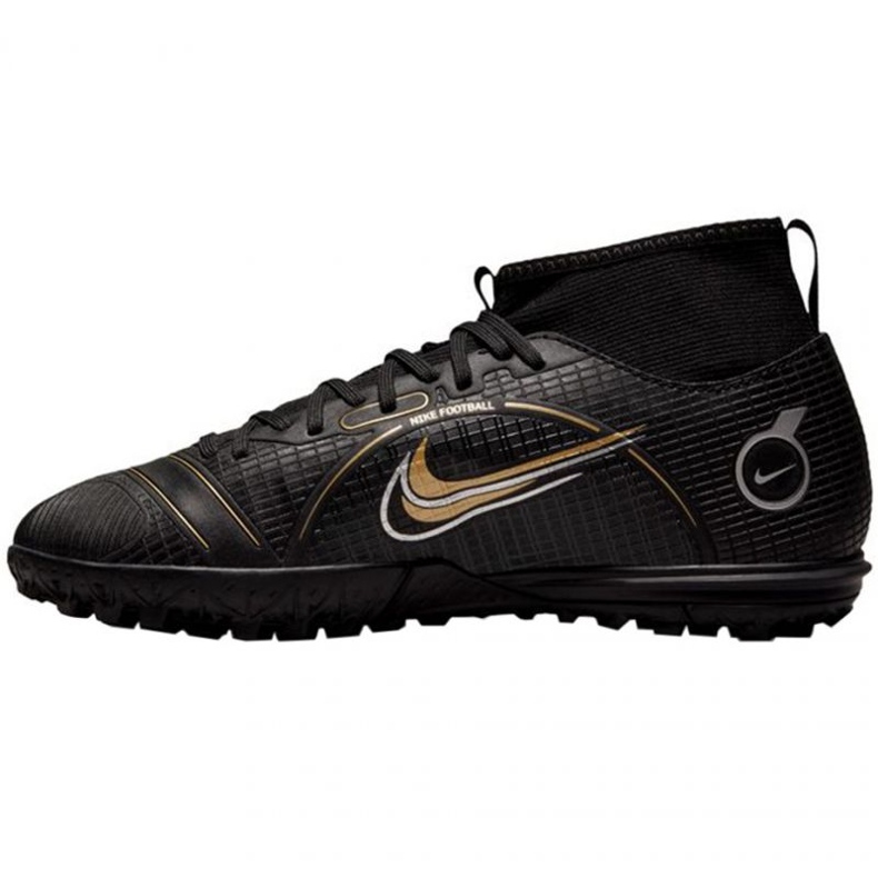 Chuteiras de futebol Nike Mercurial Superfly 8 Academy Tf Jr DJ2864 007 preto preto 1