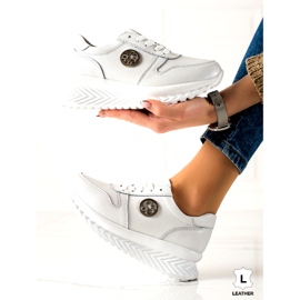 Tênis esportivo feminino amarrado Filippo DP3547 / 22 WH Branco prata 1