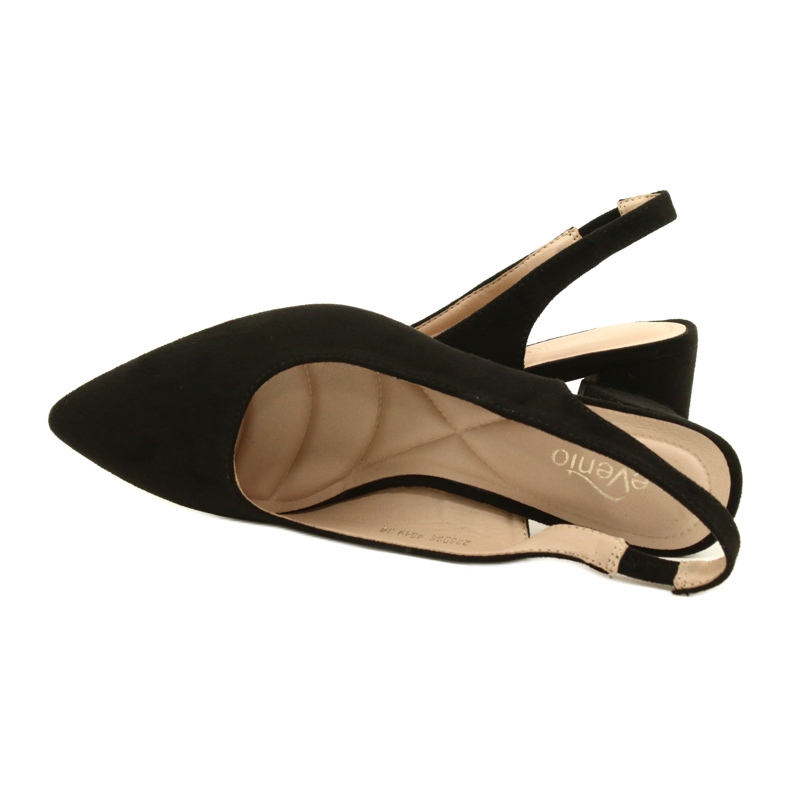 Sapatos de Camurça Elegantes Evento 22SD98-4549 Preto 5