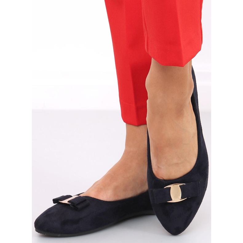 Janya Deep Orchid bailarinas femininas azul marinho 1