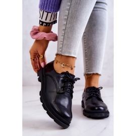 S.Barski Sapatos Oxford Clássicos Femininos Colton Preto 1